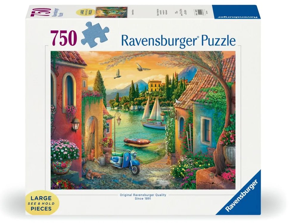 PUZZLE VEDERE DIN VILA EUROPEANA 750 PIESE MARI - RAVENSBURGER (RVSPA01516)