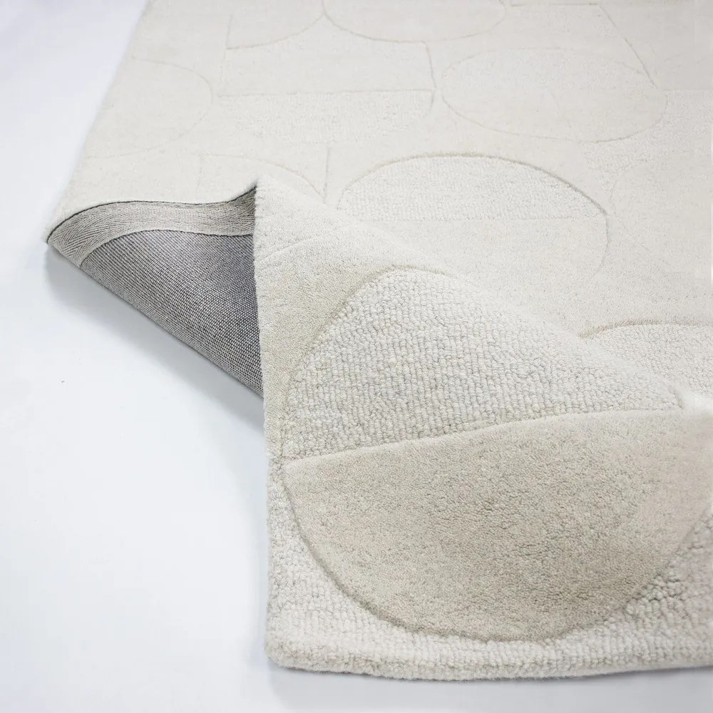 Covor fildeș țesut manual din lână 160x230 cm Gigi – Flair Rugs