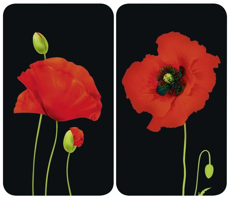 Plăci MacI de protecție din sticlă pentru plite- 2 bucăți