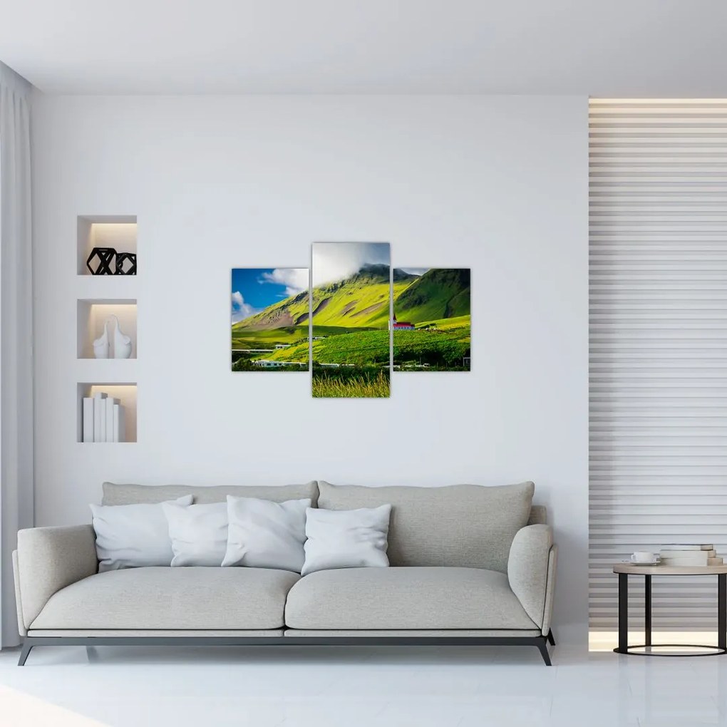 Tablou cu peisaj montan (90x60 cm)