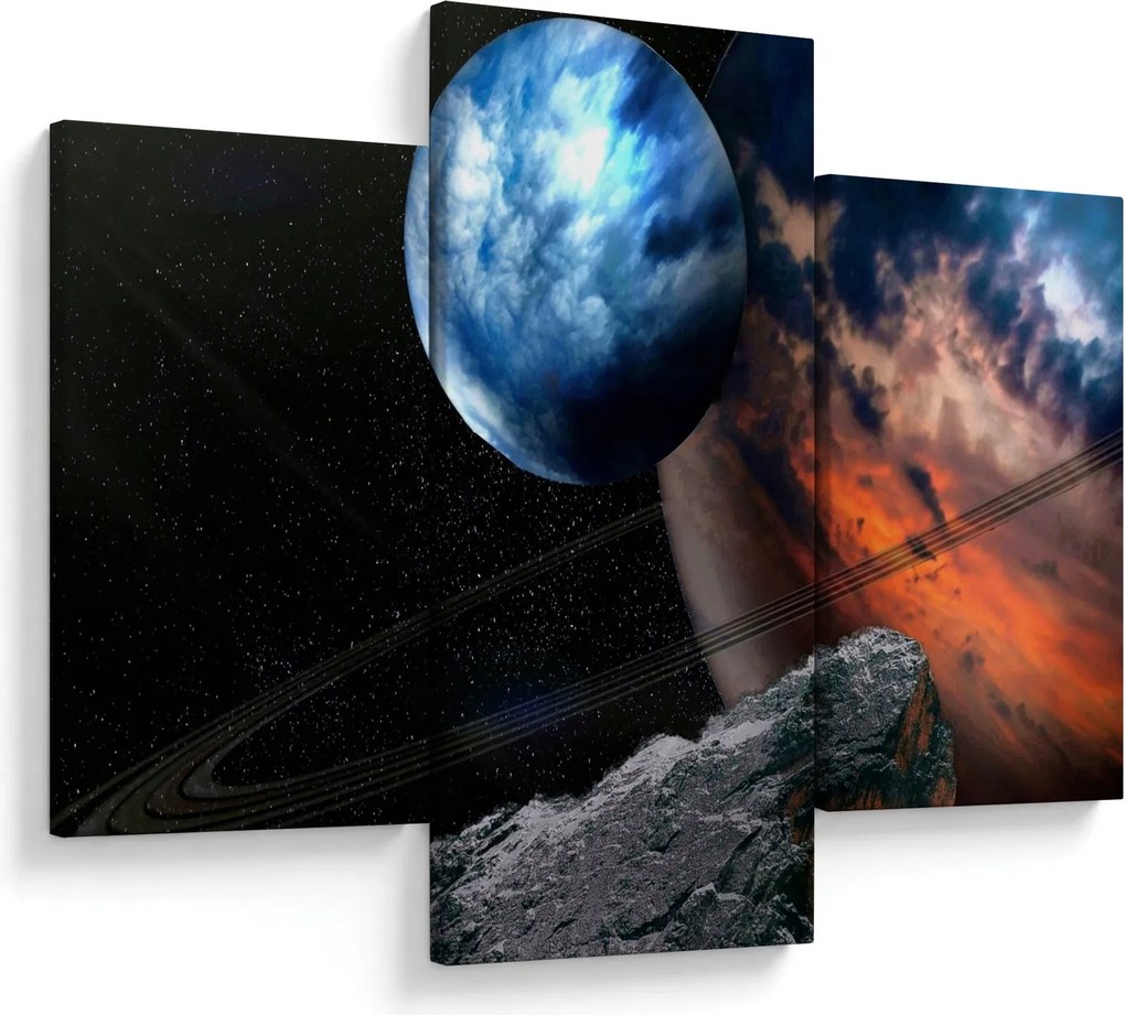 Tablou planetei în cosmos (90x60 cm)