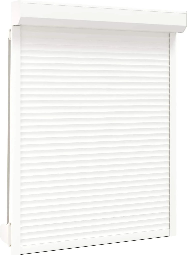 vidaXL Obturator rulant Manual Alb 120 x 150 cm Aluminiu și Poliuretan