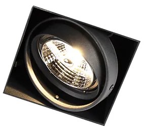 Spot integrat negru GU10 AR70 fara rama - Oneon