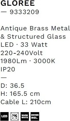 Lampadar/Lampa de podea LED design decorativ GLOREE