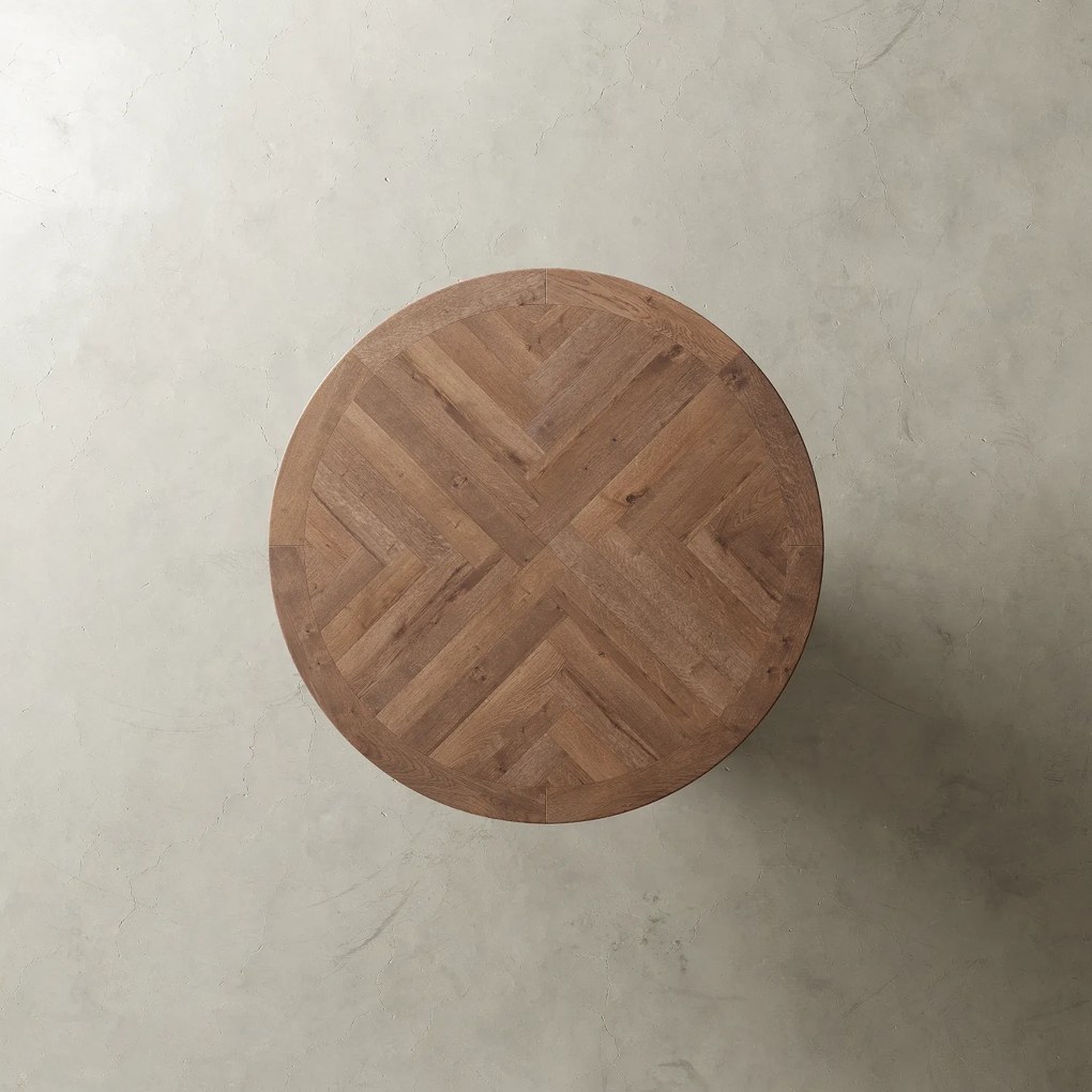 Masa rotunda din lemn masiv • model RODU | Dimensiuni: 152 x 76 cm