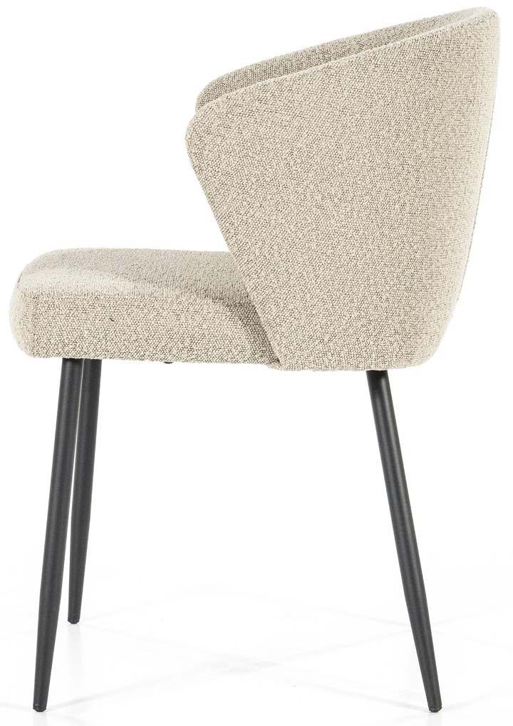 Scaun tapitat Santos taupe