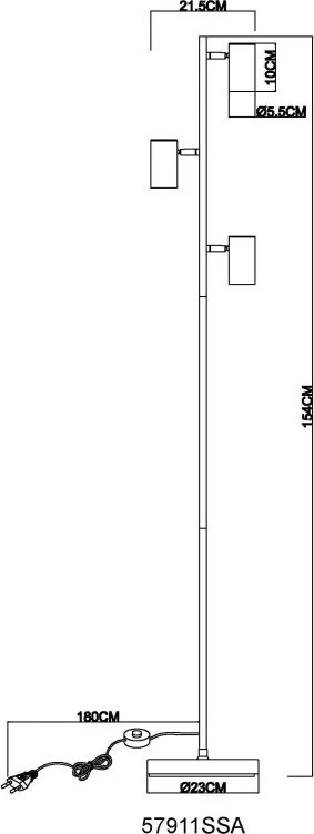 Lampadar/Lampa de podea moderna ROBBY