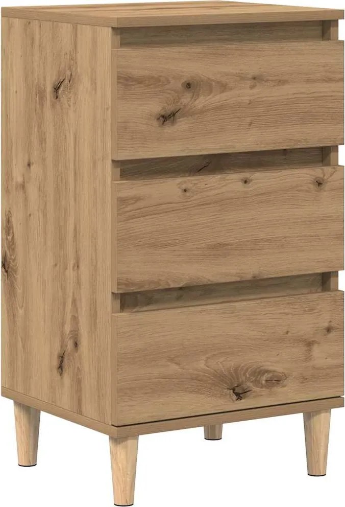 vidaXL Dulap de noapte Stejar Artizanal 40 x 35 x 70 cm Lemn compozit