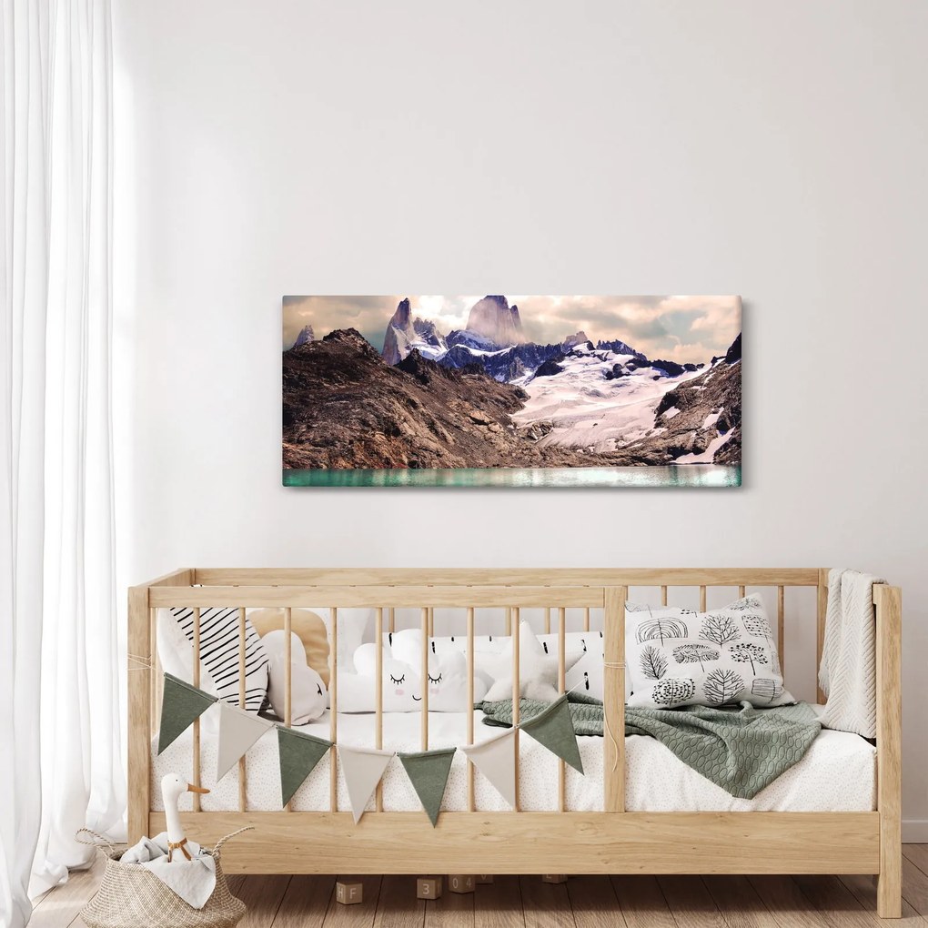 Tablou cu lac montan (120x50 cm)