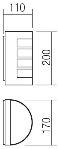 Aplică de exterior EVO 1xE27/11W/230V IP44 Redo 9001