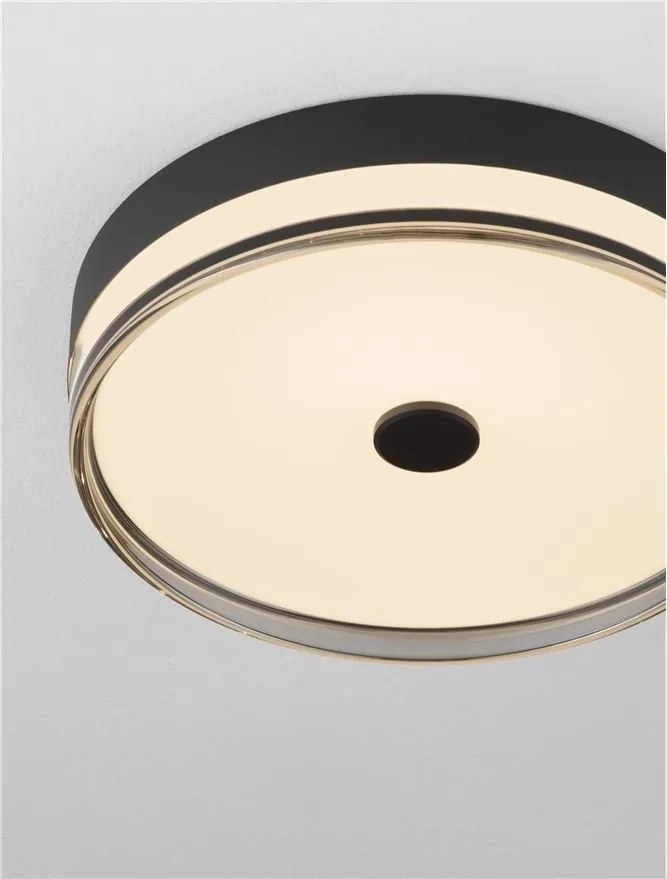 Plafoniera LED HELIOS negru D-40cm