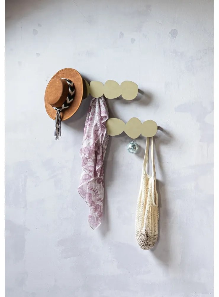 Cuier de perete bej din metal 35 cm Tumulo – Spinder Design