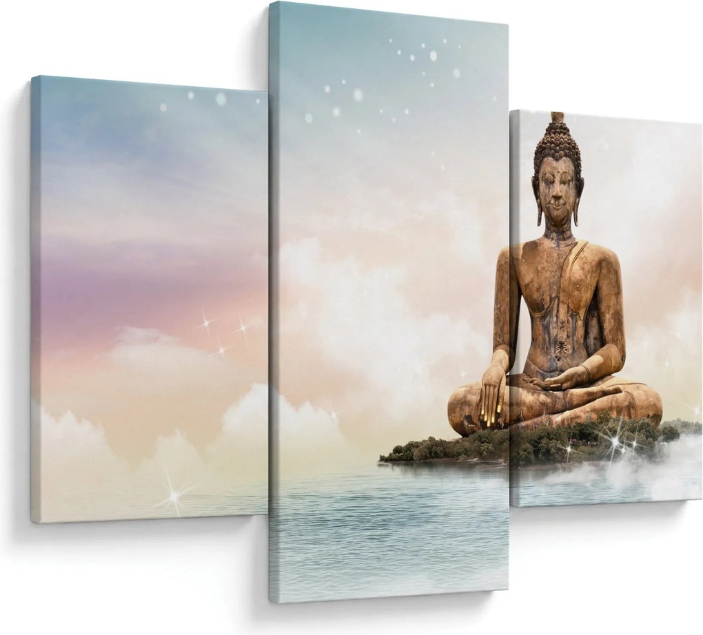 Tablou - Buddha care supraveghează pământul (90x60 cm)