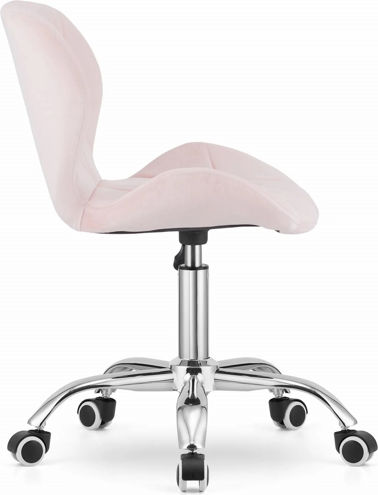 Reducere Scaun de birou roz AVOLA VELVET clasa a II-a