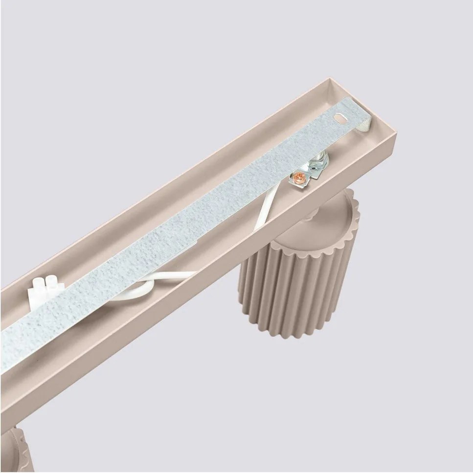 Spot taupe din metal 6,5x45 cm Gleam – Sollux