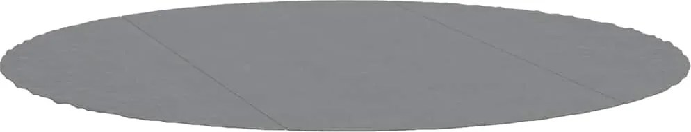 vidaXL Acoperire geotextil piscină, gri deschis, Ø366 cm, poliester