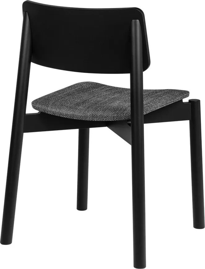 Scaun de dining negru stivuibil Wem – noo.ma