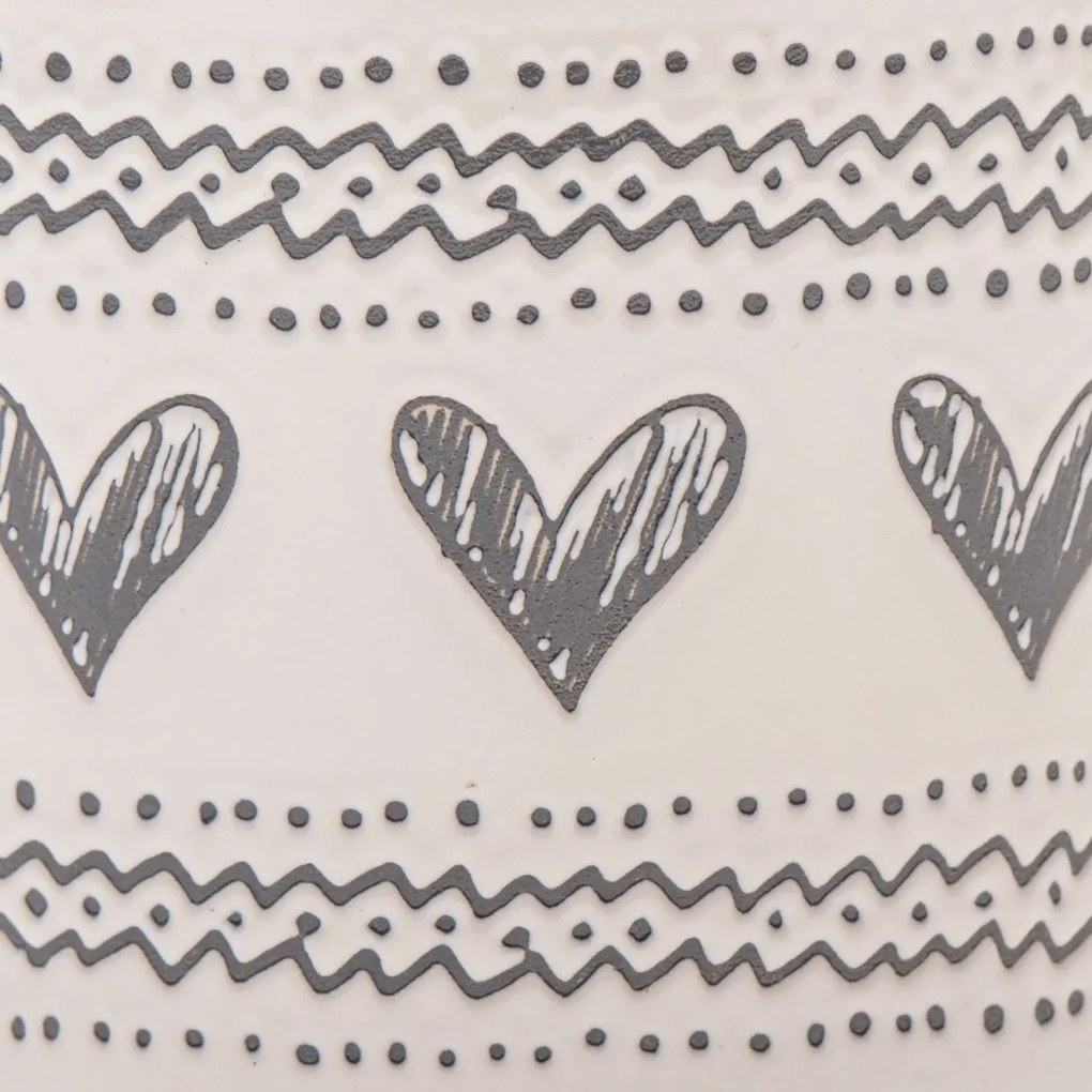 Ceașcă de ceramică Inimioare III, 450 ml