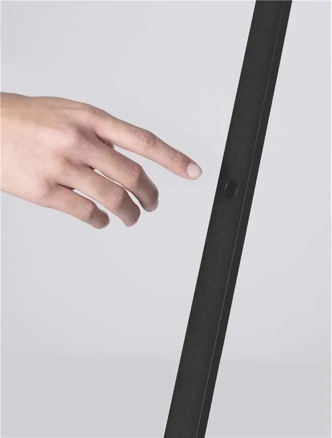 Lampadar/Lampa de podea LED stil minimalist LUSA negru/cafeniu