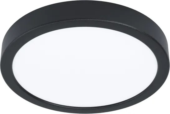 Eglo 901325 - Plafonieră LED pentru baie FUEVA, 11,5W/230V, Ø21,1 cm, IP44, neagră