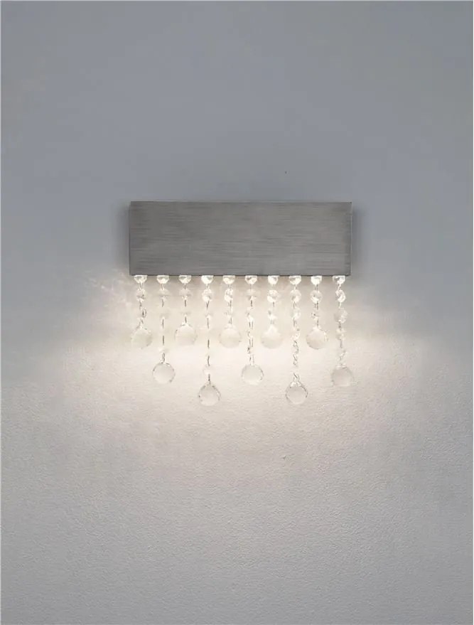 Aplica LED de perete stil elegant CRISTA titan