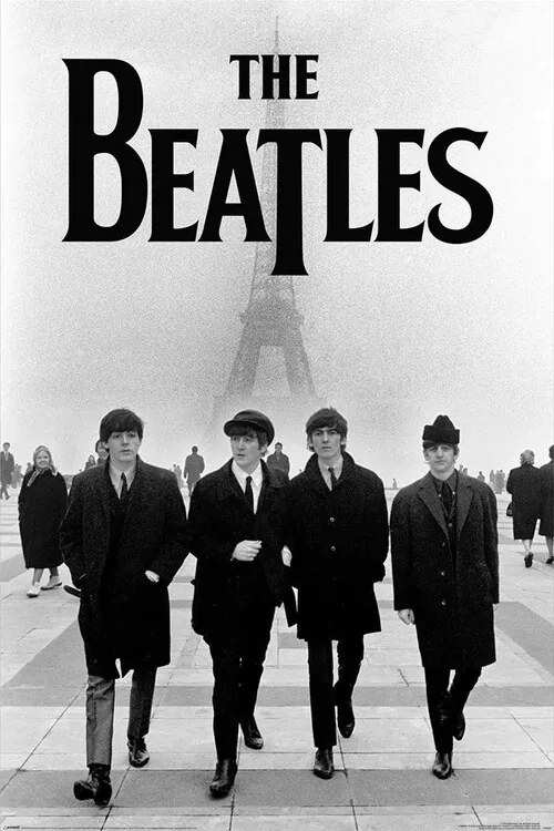 Poster The Beatles - Eiffel Tower