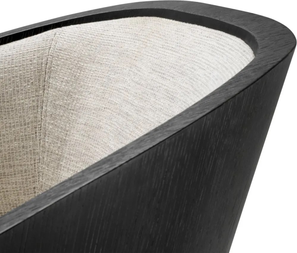 Fotoliu LUX Furnir Stejar Gri Carbune, Zephira