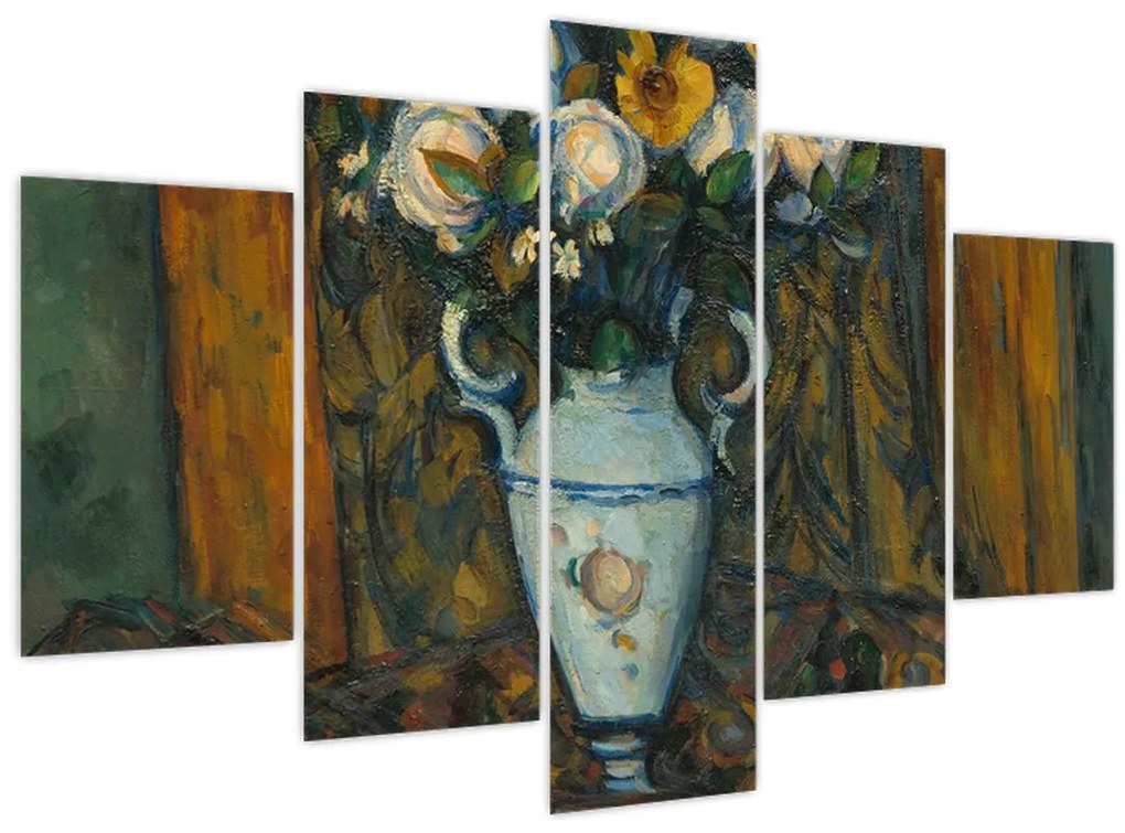 Tablou - Paul Cézanne, Vase of Flowers, reproducere (150x105 cm)