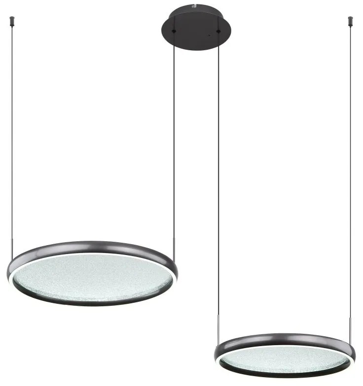 Lustra suspendata LED CCT, Telecomanda, BRIGGS 67186-50 GL