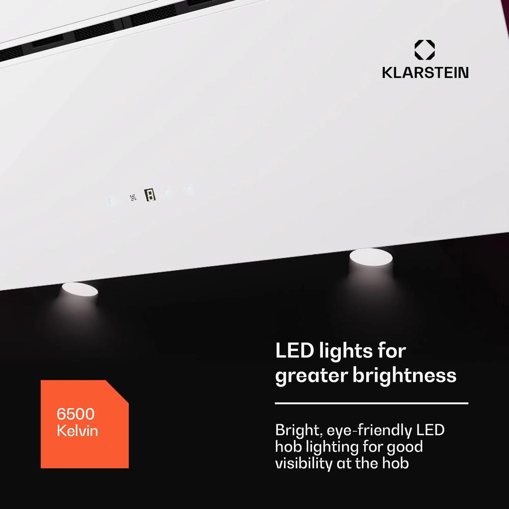 Alina 3.0 90, hota, 60 cm, 600 m³/h, display LED, iluminare ambientala, WiFi