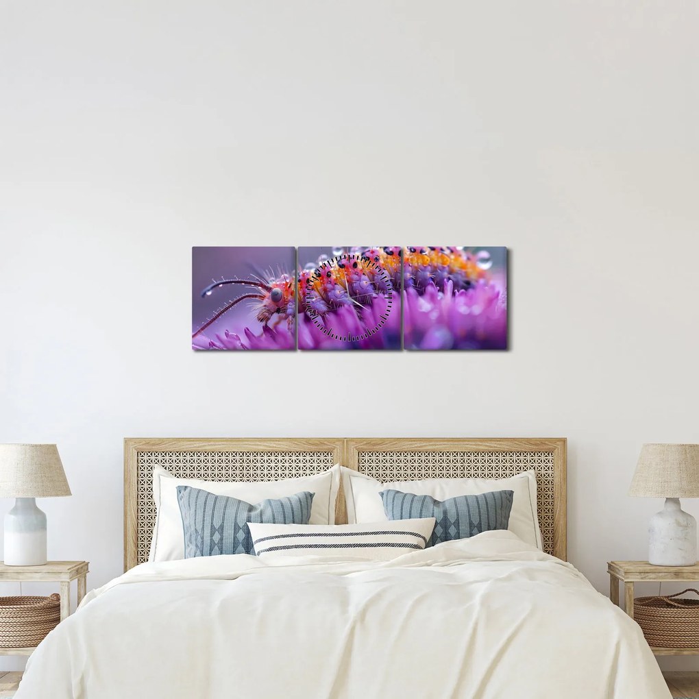 Tablou - Caterpillar (cu ceas) (90x30 cm)