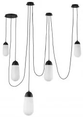 Suspensie 5 becuri E14 BLAKY 9092826 NOVA LUCE