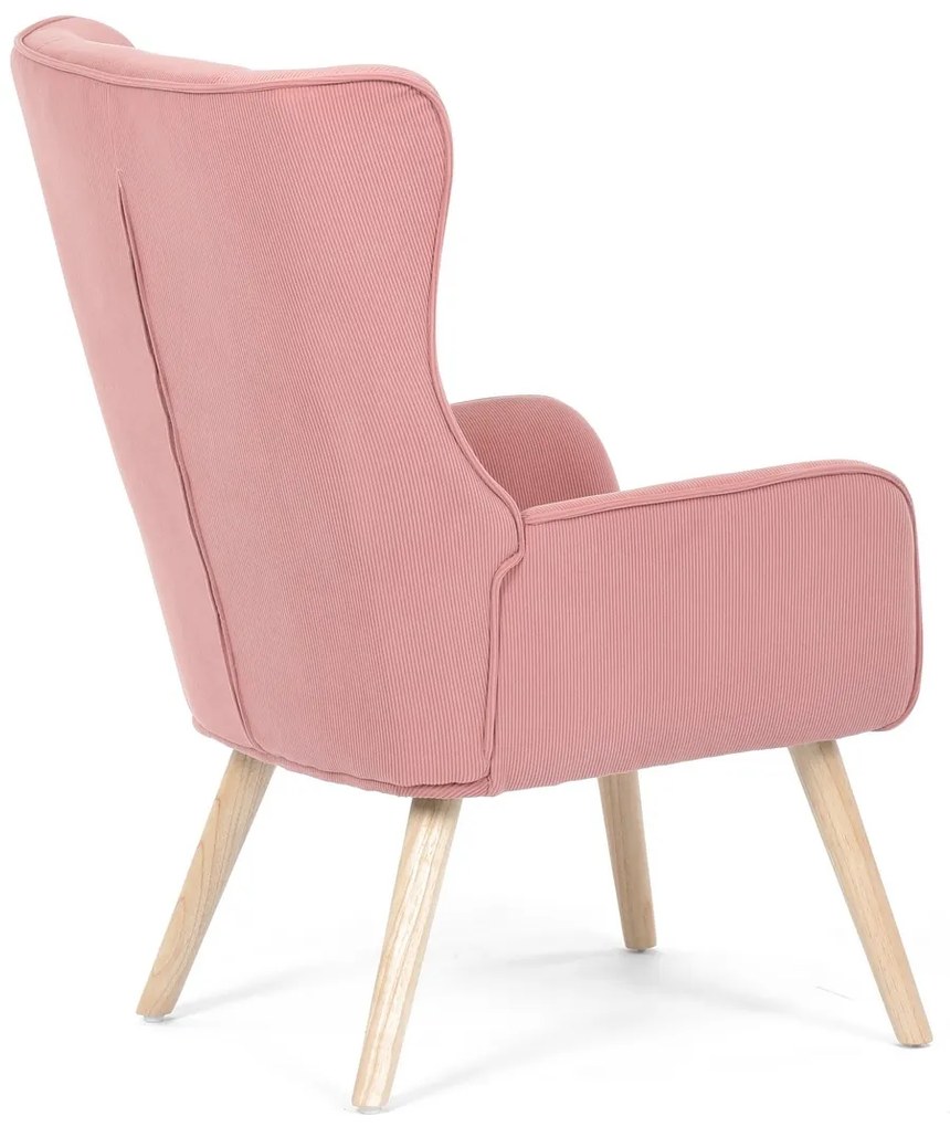Fotoliu cu spătar înalt PINK2, roz