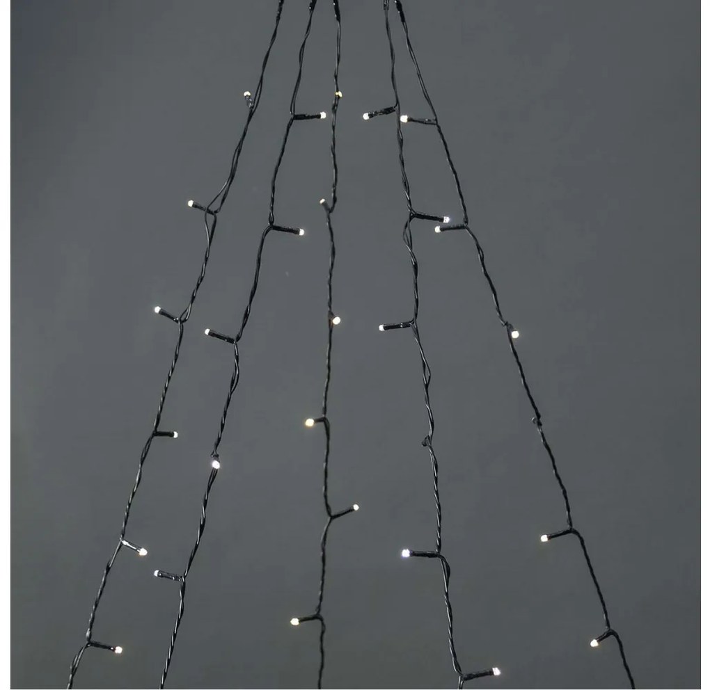 Nedis WIFILXT11W200 - LED perdea Crăciun 200 LED/8 funcții 5x7m IP65 Wi-Fi Tuya