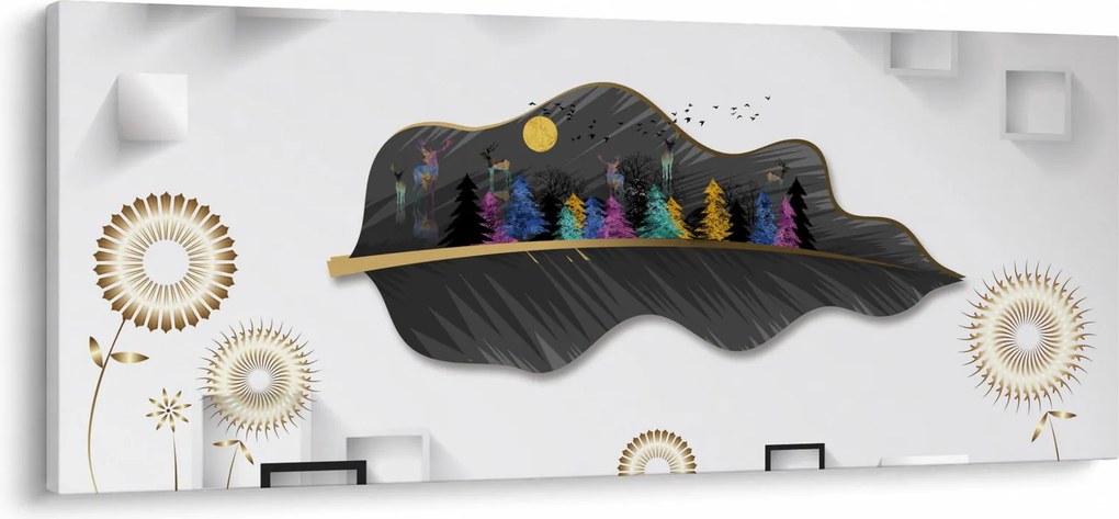 Tablou abstracției (120x50 cm)