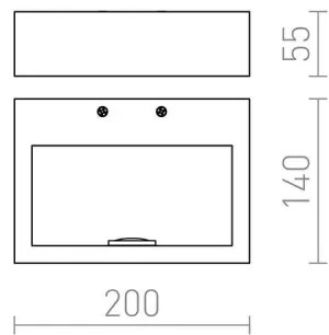 Aplică LED NEMAN LED/10W/230V RED-Design Rendl-R12595