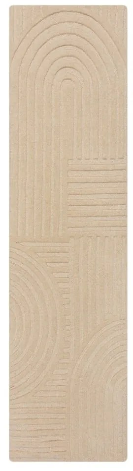 Covor de lână bej 60x230 cm Zen Garden - Flair Rugs
