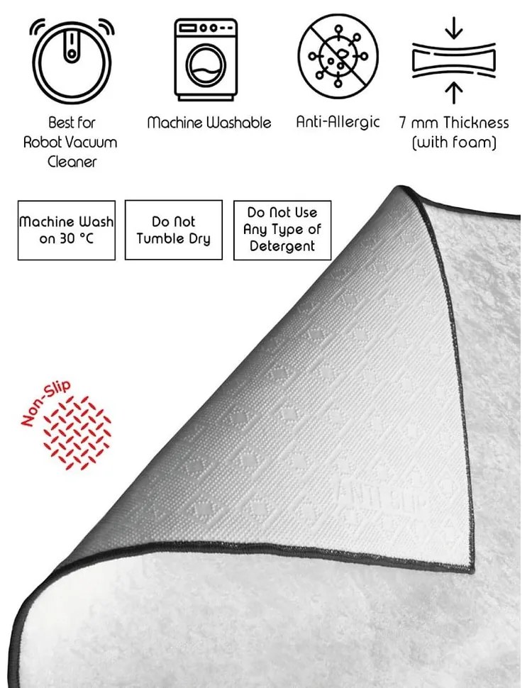 Covorașe de baie albastre 2 buc. 60x100 cm – Foutastic