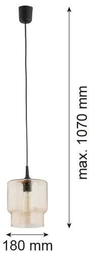 Lustră pe cablu NEWA 1xE27/15W/230V bej Argon 3273
