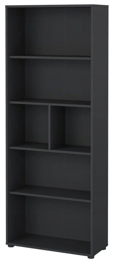 Bibliotecă gri antracit 80x205 cm Sign – Tvilum