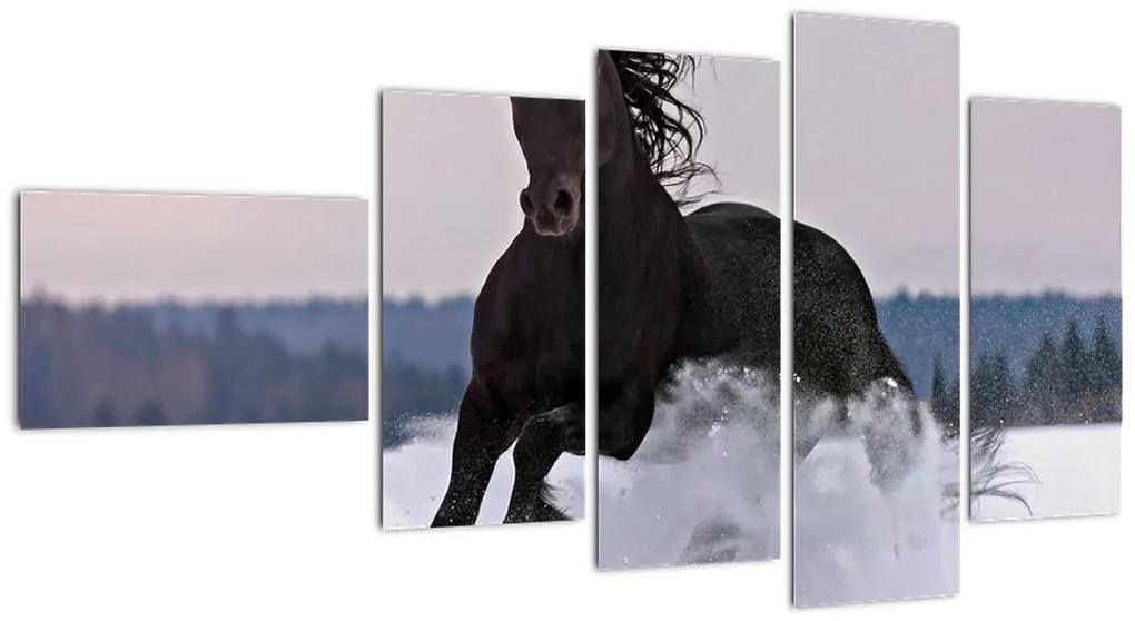 Tablou - cai în zăpadă (110x60cm)