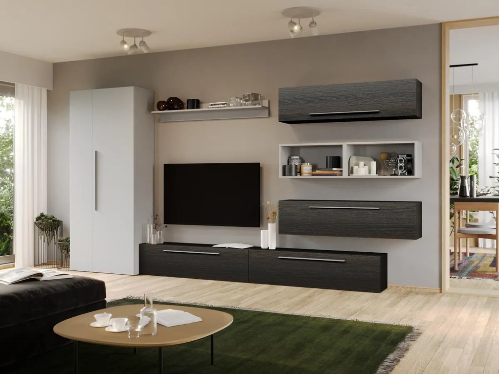 Set Mobila Living Tapo Ferrara/Alb C07