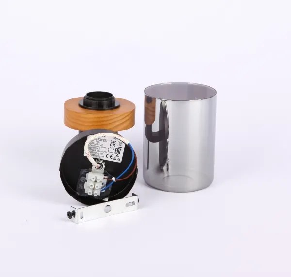 Lampă de masă FINCA 1xE27/40W/230V metal/lemn Globo 15557W