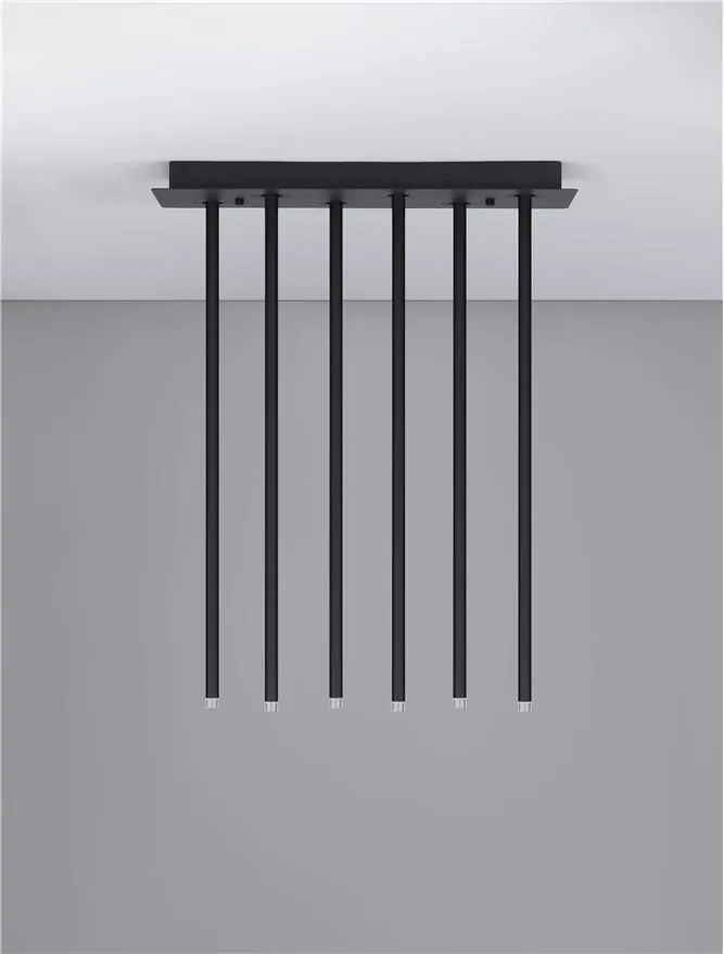 Lustra LED aplicata design minimalist STILVI 17W negru