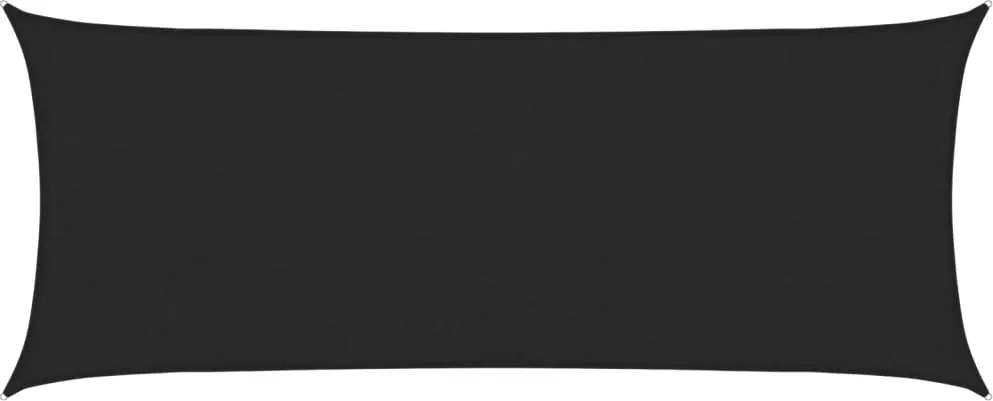 vidaXL Pânză parasolar, negru, 2x4,5 m, HDPE, 160 g/m²