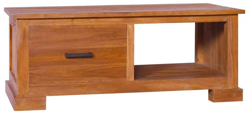 vidaXL Comodă TV, 90x50x37 cm, lemn masiv de tec