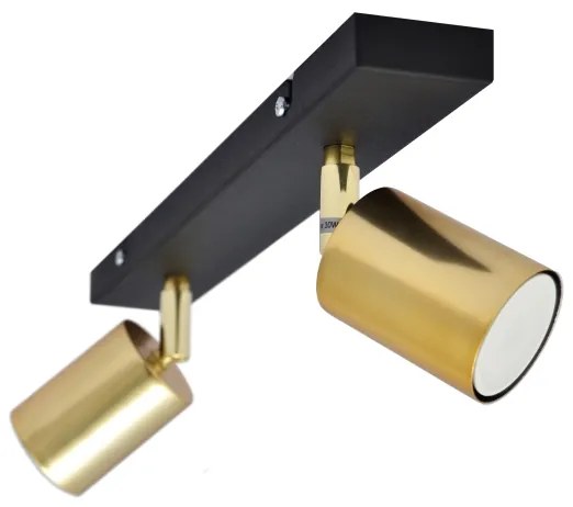 LED Spot TUNE 2xGU10/4,8W/230V auriu/negru