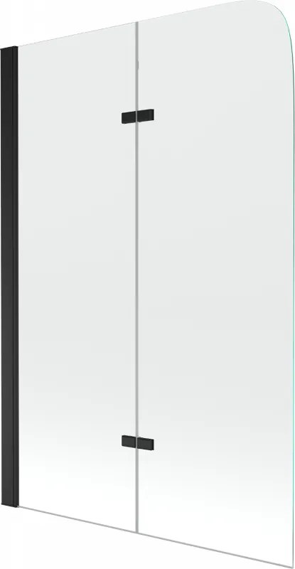 Mexen Felix paravan de baie cu 2 aripi 100 x 140 cm, transparent, negru - 890-100-002-70-00