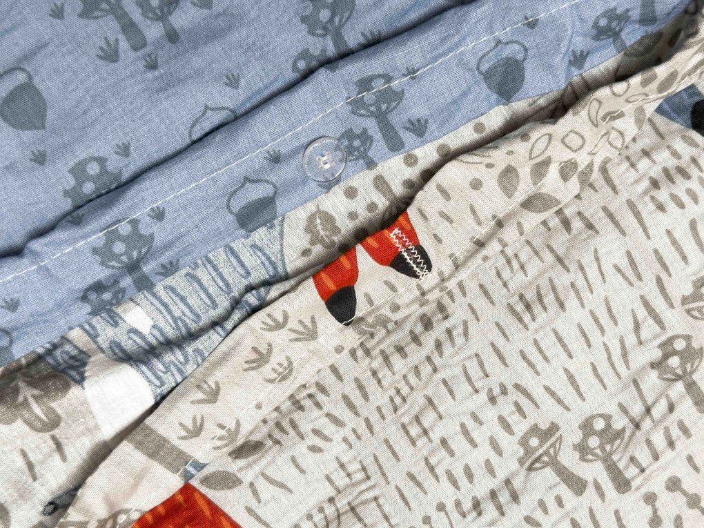 Lenjerie de pat creponata pentru patut Renforce FOXIVA grena Dimensiune lenjerie de pat: 45 x 65 cm | 90 x 140 cm