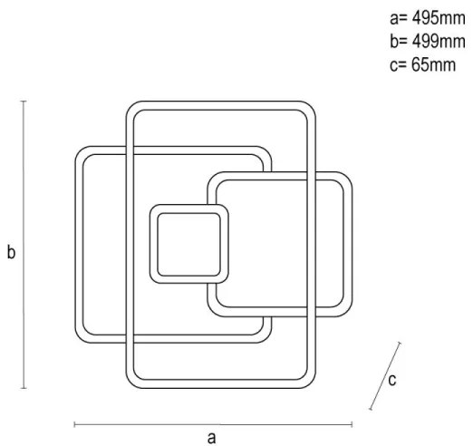 Plafonieră LED dimabilă LED/110W/230V 3000-6500K alb + telecomandă